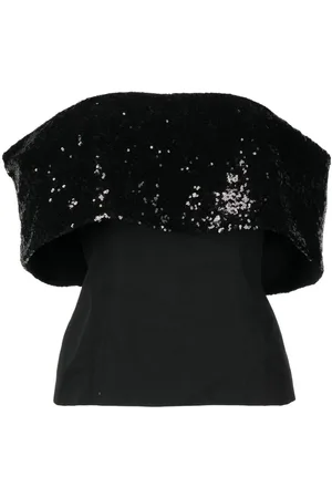 Staud Giselle sequin-embellished bandeau top
