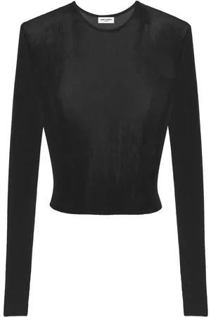 Saint Laurent Round-neck fine-knit top