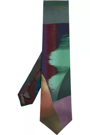 Paul Smith Abstract multicolour silk tie