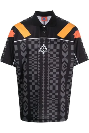 MARCELO BURLON X KAPPA logo-patch polo shirt