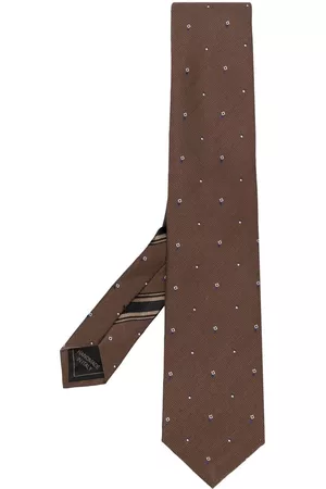 BRIONI Embroidered-pattern design tie
