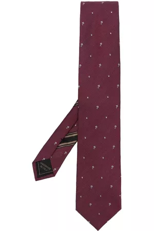 BRIONI Men Bow Ties - All-over graphic-print tie