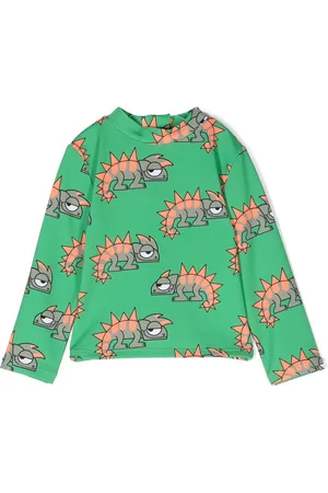 Stella McCartney Lizard-print long-sleeve top