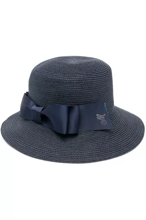 Monnalisa Bow-detail woven hat