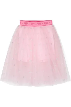 Chiara Ferragni Logo-print flared skirt