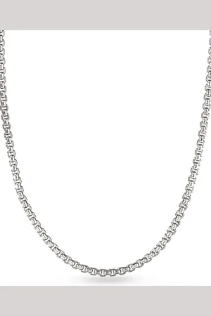 David Yurman 14kt yellow gold and sterling Box Chain necklace (2.7mm)
