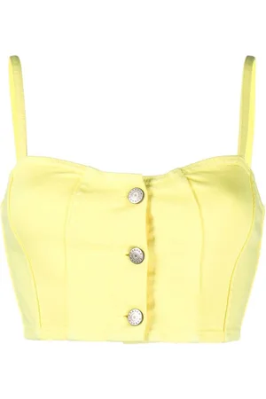 P.A.R.O.S.H. Cropped denim top