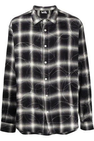 HACULLA Plaid-print long-sleeve shirt