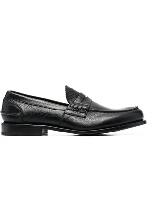 Premiata Pebbled-texture slip-on loafers