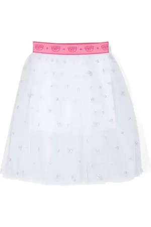 Chiara Ferragni Logo-print flared skirt