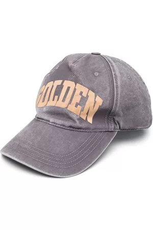 Golden Goose Men Caps - Golden slogan-print baseball cap