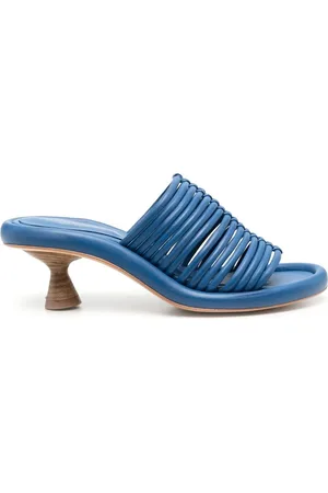Paloma Barceló Cone-heel leather mules