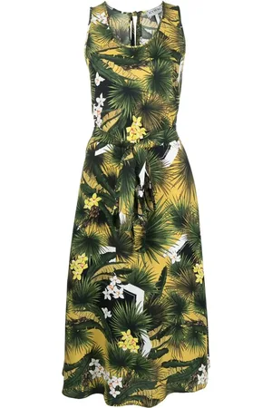 Iceberg Big floral midi dress