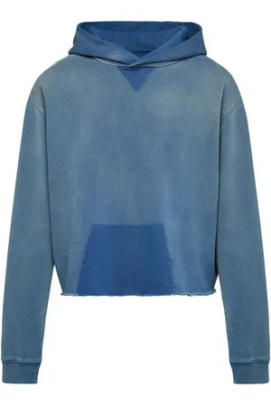 Maison Margiela Raw-edge organic-cotton hoodie