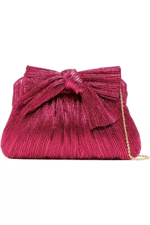 Loeffler Randall Women Clutches - Rochelle pleated bow clutch bag