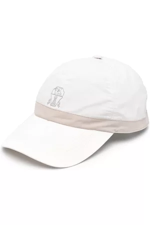 Brunello Cucinelli Men Caps - Embroidered-logo cap