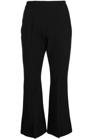 Izzue Flared rear logo-patch trousers