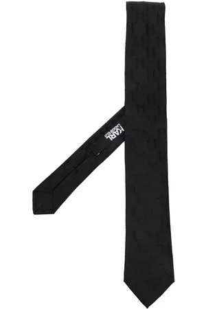 Karl Lagerfeld Men Bow Ties - Monogram silk tie
