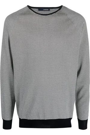 LARDINI Horizontal-stripe crew neck jumper