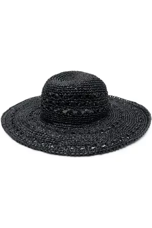 Catarzi Women Hats - Wide-brim woven-raffia hat