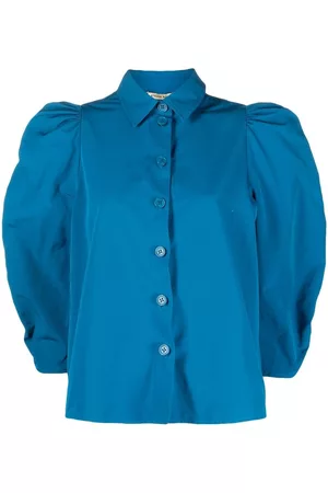 Stella Nova Puffed-sleeves button-up shirt