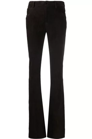 DROME Flared suede trousers