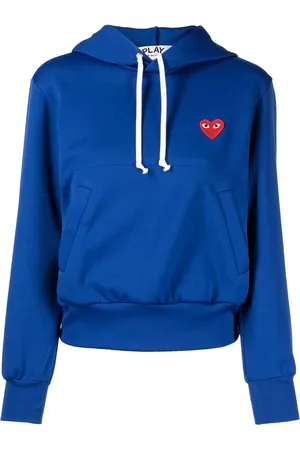 Comme des Garçons Heart-patch drawstring hoodie