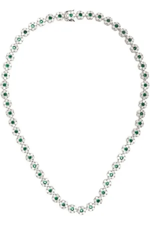 Hatton Labs Daisy chain-link crystal necklace