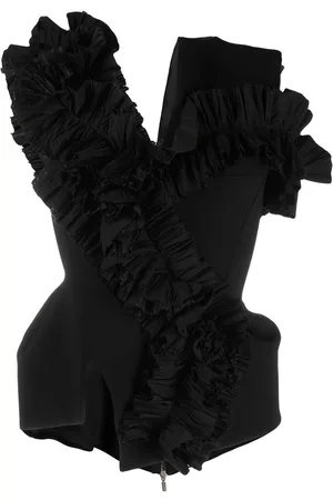 MATICEVSKI Ruffled-trim sleeveless top
