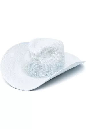 Ruslan Baginskiy Women Hats - Logo-patch fedora hat