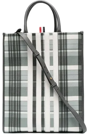 Thom Browne 4-bar stripe tote bag