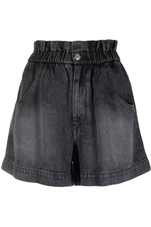 Marant Etoile Titea elasticated-waist denim shorts