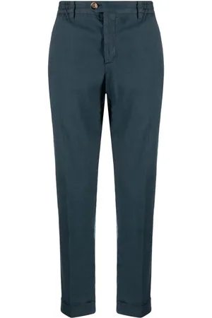 PT Torino Linen-cotton relaxed trousers