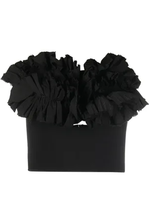 MATICEVSKI Ruffled strapless top