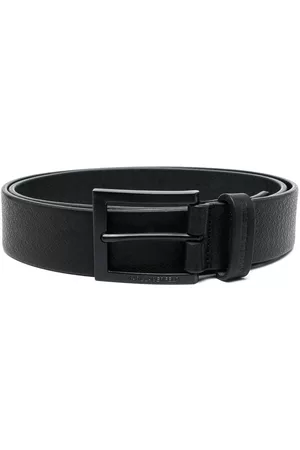 Karl Lagerfeld Men Belts - Embossed-print leather belt
