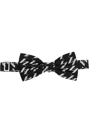 Karl Lagerfeld Men Bow Ties - Monogram silk bow tie