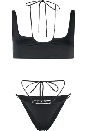 OFF-WHITE Logo-print two-piece bikini