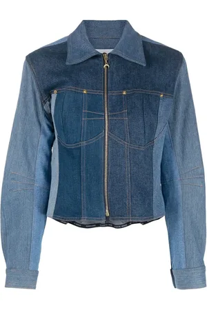 Marine Serre Panelled denim jacket