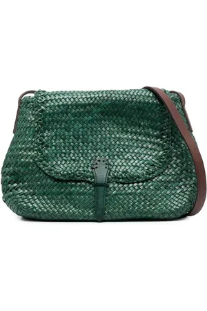 Dragon Diffusion Woven leather satchel bag