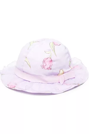MONNALISA Hats - Tulip-print bonnet
