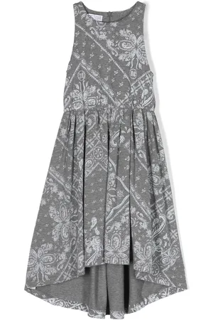 Brunello Cucinelli Bandana-print ruched dress