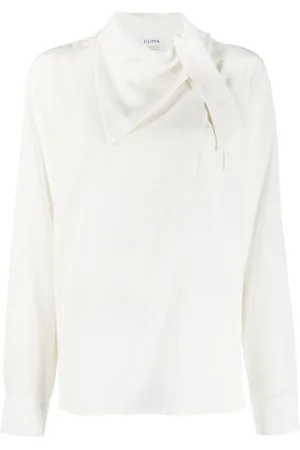 Filippa K Scarf-neck silk blouse