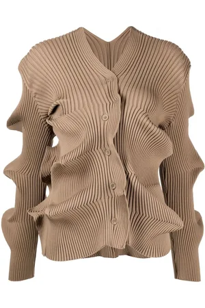 JNBY Wavy Detail Twist cardigan