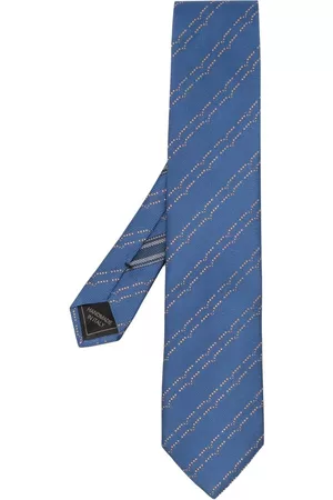 BRIONI Men Bow Ties - Diagonal pattern silk tie