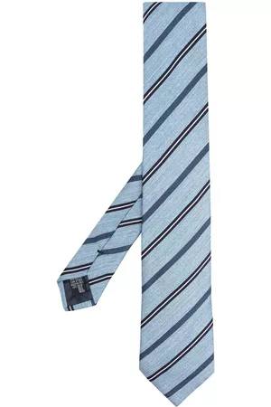 Emporio Armani Diagonal-stripe silk tie