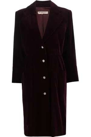 Saint Laurent Single-breasted velvet coat