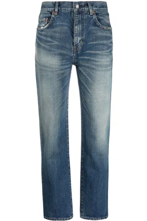 Saint Laurent High-waisted straight-leg jeans