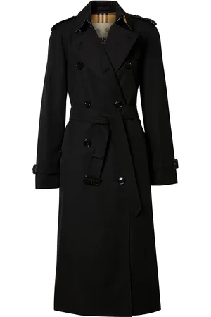 Burberry Double-breasted gabardine trench coat
