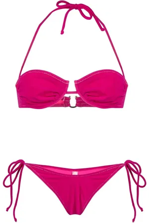 Reina Olga Penny ruched-detail bikini set
