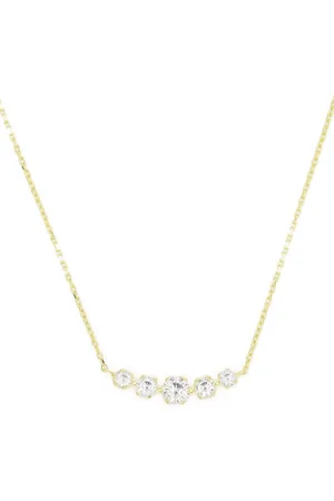 Dinny Hall 14kt yellow Elyhara diamond scoop necklace